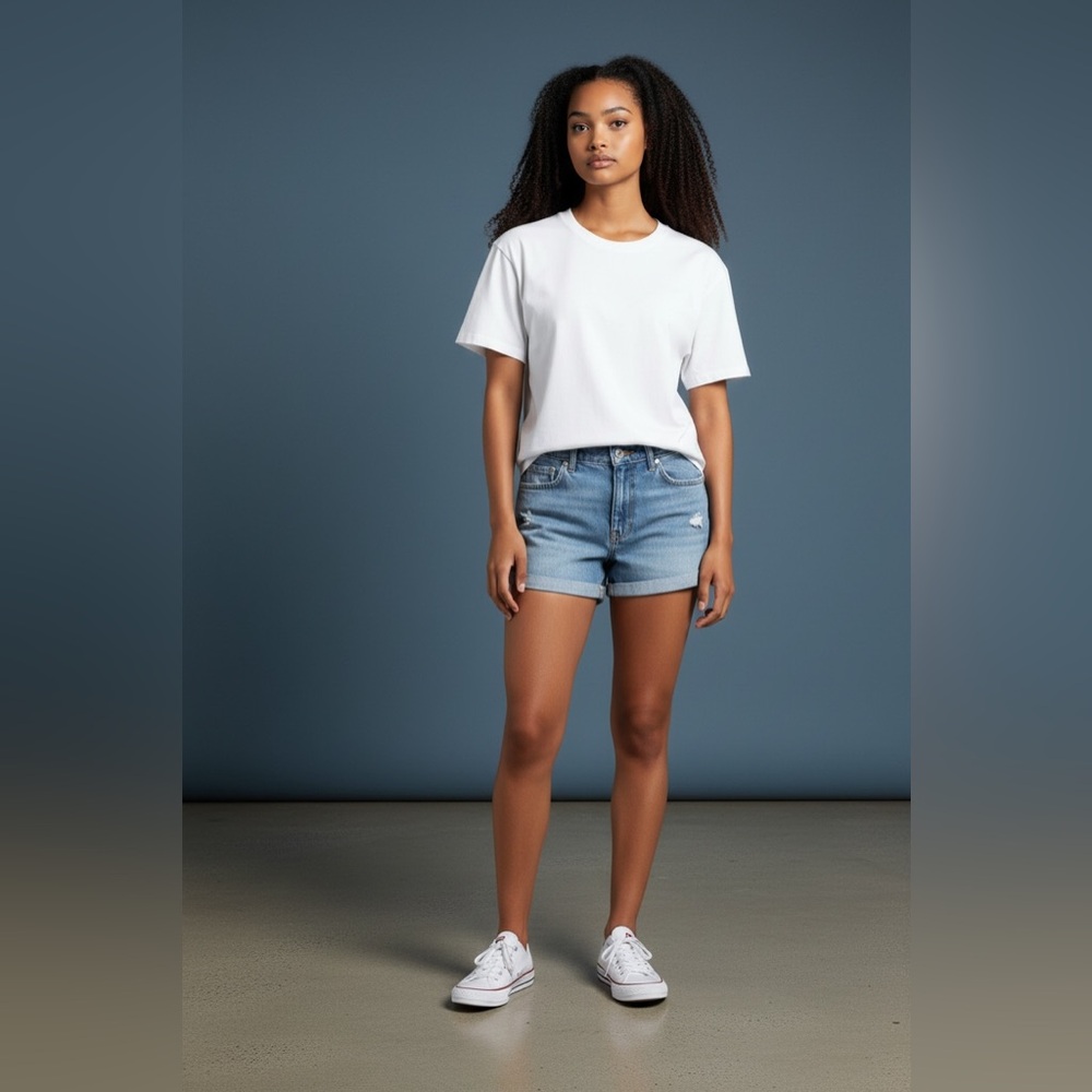 PacSun Faded Blue Jean Shorts for‎ Women